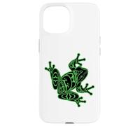 Green Frog Pacific Northwest Native American Indian Style Case for iPhone 15