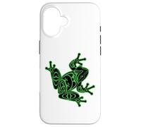 Green Frog Pacific Northwest Native American Indian Style Case for iPhone 16