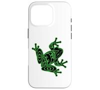 Green Frog Pacific Northwest Native American Indian Style Case for iPhone 16 Pro