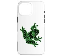 Green Frog Pacific Northwest Native American Indian Style Case for iPhone 16 Pro Max
