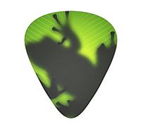 Green Frog Shadow* Guitar Picks Pack Of 12,Comfortable Feel, Smooth Edges, Abrasion,Suitable For Guitar, Ukulele, Etc.