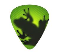 Green Frog Shadow Guitar Plectrums 12 Pieces For Ukulele Bass Instrument Accessories