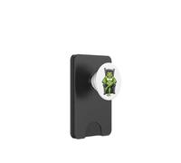 Green Frog Sitting on a Throne PopSockets PopWallet for MagSafe