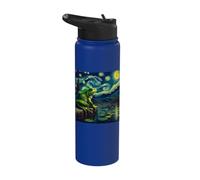 Green Frog Starry Night Frog Stainless Steel Insulated Water Bottle