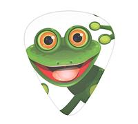 Green Frog Unique Guitar Picks With Clear Prints And Multiple Thicknesses