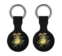 Green Frogs With Cigarette Full Protective Cover Case with Keyring Silicone Skin