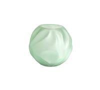 Green Frosted Glass Vase Flower Utensils Simple Home Living Room Porch Hotel Decorations Ornaments(18cm)