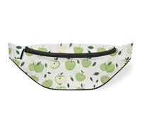 Green Fruit Apples Waist Bag Pack for Women Men Kids Girls Boys Fanny Pack Bumbags Pouch Purses Belt Bag for Travel Sport Running