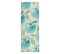 Green Fruit Print Yoga Mat for Pilates Non Slip with Bags Tapete Para Ejercicio 71" x 26"