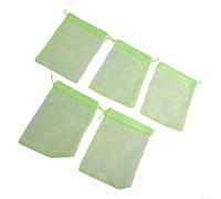 Green Fruit Protection Bags, Reused Again Garden Plant Fruit Protect Drawstring Net Bag Mesh Against Bird for Tomatoes Eggplants Grapes(7x9cm 50pcs)