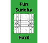 Green Fun Sudoku Book, 9x9 Puzzles, 250 Pages, 5x8, Hard