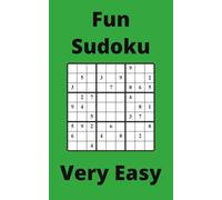 Green Fun Sudoku Book, 9x9 Puzzles, 300 Pages, 5x8, Very Easy