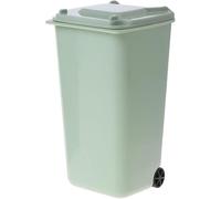 Green Garbage Can Wastebasket Mini Solid Color Trash Can Shaped Pen Holder Storage Bin Stylish Desktop Organizer