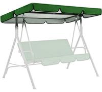 Green, Garden Swing Cover, 249 X 185 18 Cm, Waterproof And Durable, Universal Replacement Canopy For