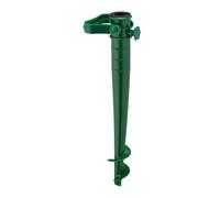Green Garden Umbrella Stand Parasol Ground Sand Anchor Sleeve Holder Screw-in