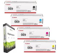 green gecko Original Toner Set - 069H XL Multipack (CMYK) - Compatible with Canon i-SENSYS LBP 670 673 MF 750 752 754 cdw II with 500 Sheets A4 Copier Paper