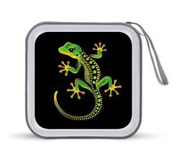 Green Gecko Portable CD Case Holder 48 Capacity Travel DVD Storage Boxs Wallet Bag