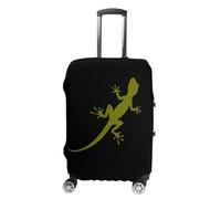 Green Gecko Silhouette Luggage Case Cover Protective Suitcase Covers Anti Scratch Baggage Washable Fits 19-32 Inch M