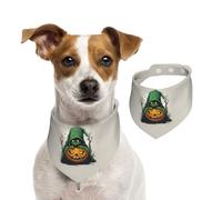 Green Ghost Horror Halloween Pumpkin 1 Print Cotton Pet Scarf Christmas Accessory for Dogs and Cats Winter Warmer Stylish Gift