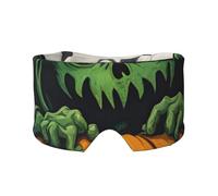 Green Ghost Horror Halloween Pumpkin 1 Print Eye and Ear Muffs Blackout Sleeping Noise Blocking Ear for Adults Kids Men Women