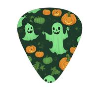 Green Ghost Horror Halloween Pumpkin 2 Print12 Professional Guitar Tuner For Guitar, Bass, & Chromatic Tuning Modes