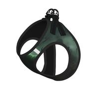 Green Ghost Horror Halloween Pumpkin Print Adjustable Reflective Harness Leash Set For Cats, Dogs And Small Pets, Soft Breathable Mesh Walking Vest With Escape-Proof Lead