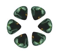 Green Ghost Horror Halloween Pumpkin Print Guitar and Ukulele Picks For Music Lovers 12 PCS Mixed Gauges(0.46/0.71/0.96mm)