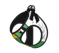 Green Ghost Horror Halloween Pumpkin Print Pet Leash Vest,For Small Dogs,Adjustable And Comfortable Cat Puppy Essentials