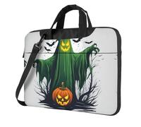 Green Ghost Horror Print Minimalist Laptop Bag Simple Lightweight Portable Shoulder Bag For Men Birthday Gift