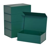Green Gift Boxe 12" x 6" x 4" with Magnetic Closure Lid Gift Boxes for Presents,Bridesmaid Gifts Box,Cute Box,Birthday Gift box,Luxury for Gift Packaging, Magnetic Gift Box for Wrapping Gifts