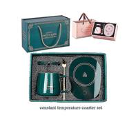 (Green Gift Set) Coffee Mug Warmer Pad Cup Heater Coaster Constant Temperature Heating Usb Electric Mug Mat Set Milk Tea Water Home Office Gift