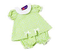Green Gingham Dress and Pants Set for 12-14 inch (30-36cm) Dolls such as My Little Baby Born ,and My First Baby Annabell