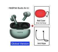 (Green GL n red) Global Version realme buds Air 6 TWS Earphone Hi-Res LHDC 5.0 Active Noise