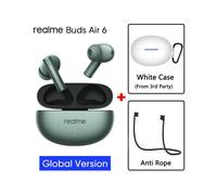 (Green GL n white) Global Version realme buds Air 6 TWS Earphone Hi-Res LHDC 5.0 Active Noise