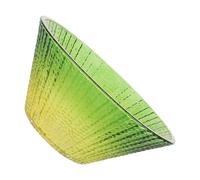 Green Glass Drum Lampshade with 35mm Opening for Pendant Lamps | Pleated Stripe Design, Even Light Diffusion, Dining Rooms and Bedroom Use, Retro Minimalist Style