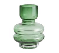 Green Glass Vase Nordic Style Thickened Bottom for Office Decor