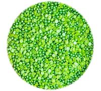 Green Glimmer Pearls & Confetti Mix Cupcake / Cake Decorations Sprinkles (100g)