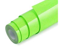 Green Glitter HTV Heat Transfer Vinyl, 12" x 10ft Iron on Vinyl for Shirts | Sparkle Glitter Neon Green Roll for All Cutter Machines, Easy to Weed and Transfers for Heat Press Vinyls DIY Fabric Design