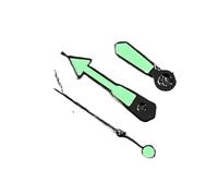 Green Glow Arrow Shaped Watch Hands Silver Black Edge Red Blue Orange Gray White Pointer Suitable for NH35 NH36 4R 7S Moveme(Mutil)