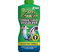 Green Gobbler Dissolve Tub, Sink & Drain Unblocker - Toilet Liquid Drain Cleaner & Hair Clog Remover Tool - 916ml