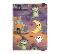 Green Goblins and Semi Trailers Passport Holder for Travel with Credit Card Holder Slots RFID Passport Book Holders PU Leather Travel Accessories for Women Men