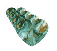 Green Gold Marble Car Air Freshener Cards for Women Men 4 Pack Cute Car Accessories Long Lasting Scent Car Diffuser Hanging Auto Aromatherapy Tablets Car Fresheners Gifts