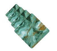 Green Gold Marble Car Air Freshener Cards for Women Men 4 Pack Cute Car Accessories Long Lasting Scent Car Diffuser Hanging Auto Aromatherapy Tablets Car Fresheners Gifts