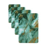 Green Gold Marble Car Air Freshener Cards for Women Men 4 Pack Cute Car Accessories Long Lasting Scent Car Diffuser Hanging Auto Aromatherapy Tablets Car Fresheners Gifts