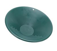 Green Gold Pan, Manual Gold Pan with 260mm Diameter, ABS Material, 90° Shallow Channel Design for Mountain River Sluice Tools, Prospecting Pans and Modular Storage Cases.