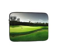 Green Golf Course Laptop Case, Computer Case Laptop Gifts for Men Women for Travel Abroad