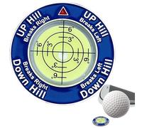 Green Golf Level Marker Reader - Zinc Alloy PP 4 x 0.5 cm | Green Golf Training Reader with Horizontal Bubble | High Precision Reading Aid for Men Women Golfers Padr