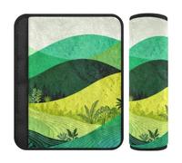 Green Gradient Forests 2 Pack carseat Strap Covers, Stop seat Belt Cutting into Neck, seat Belt Covers for Women for Backpack