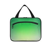 Green Gradient Modern Art Hanging Travel Bag Hanging with Hook, Designer Chic Snack Bag for Adults Bathroom bolsas para maquillaje L