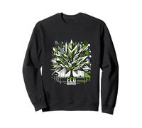 Green Graffiti Vibes - Eco Warrior Vector Art Sweatshirt